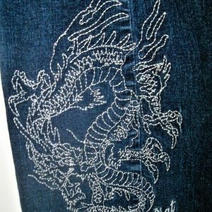 embroidered baby phat jeans